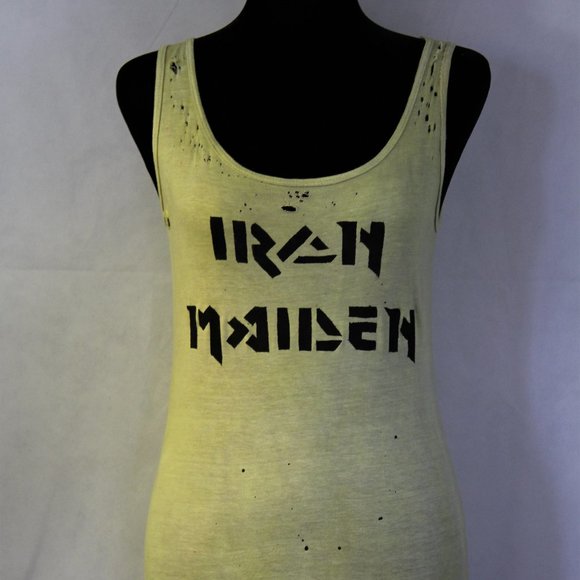 Iron Maiden Handmade Distressed Destroyed Shirt - Picture 1 of 3